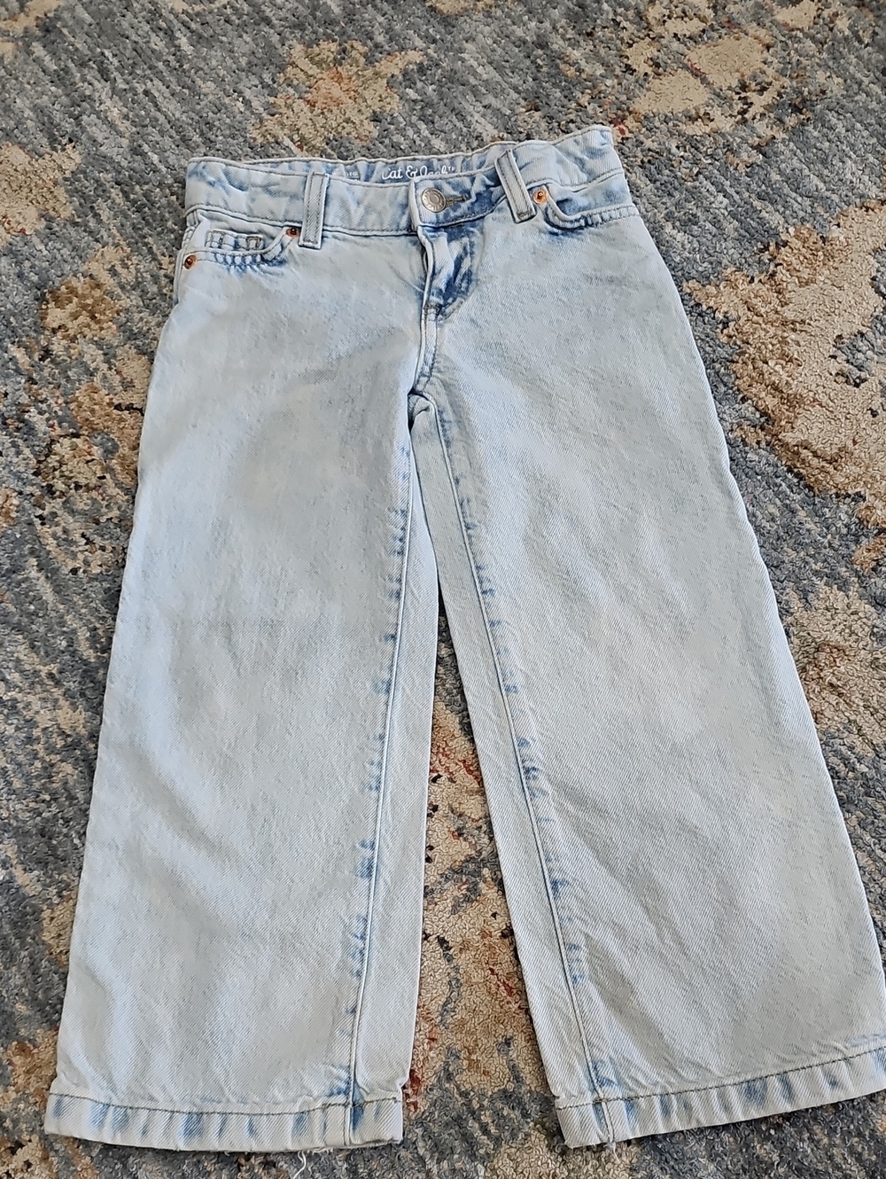 Cat & Jack Light Blue Kids Wide-Leg Jeans